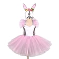 thumbnail image 2 of Vestido de tutú de conejo de Pascua, disfraz de conejo para cosplay, para niños pequeños, para presentaciones escolares, fiestas de cumpleaños, atuendo de tul, ropa de vacaciones, 2 of 5
