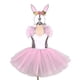 thumbnail image 2 of Vestido de tutú de conejo de Pascua, disfraz de conejo para cosplay, para niños pequeños, para presentaciones escolares, fiestas de cumpleaños, atuendo de tul, ropa de vacaciones, 2 of 5