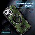 thumbnail image 4 of Allytechgroup Samsung Galaxy S24 FE Case with Ring Holder Stand, Military Grade Shockproof Heat Dissipation Drop Proof Bumper Phone Case for Samsung Galaxy S24 FE, Green, 4 of 7