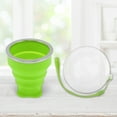 thumbnail image 4 of Unique Bargains Folding Cup with Wrist Strap Collapsible Cups 200ml 1 Pc Green, 4 of 5