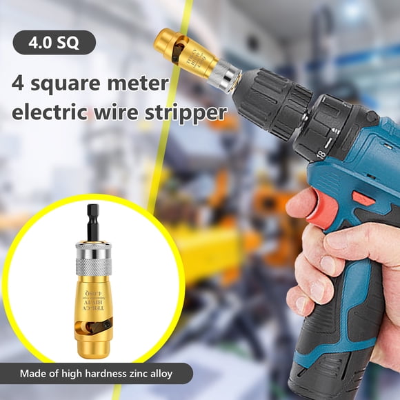 Pelacables y Herramienta de Pelado de Cables de Aleación de Aluminio con Llave, Taladro Eléctrico Portátil, Herramienta de Corte, Destornillador, Taladro Manual