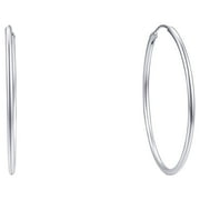 Brilliance Fine Jewelry Trio Set of Endless Hoops in Sterling Silver