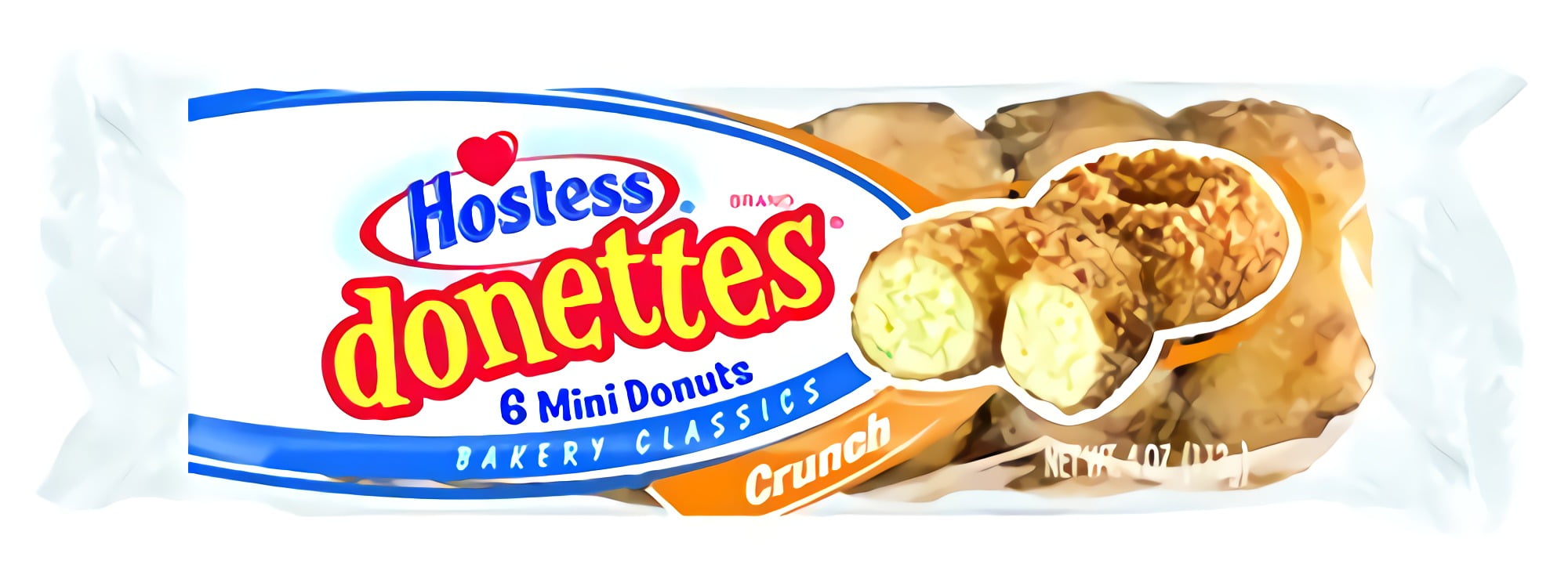 Hostess Crunch Donette Donuts Single Serve,10 count (Pack of 6)