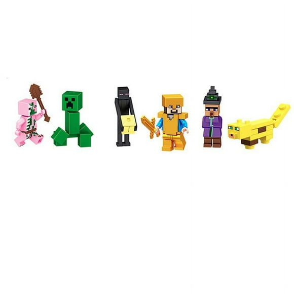 Minecraft Dungeons Nano METALFIGS Minecraft Nano METALFIGS 16 PKHome Car Desktop Decoration Adult Kids Figure Gift