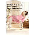 thumbnail image 3 of Dog Surgical Recovery Suit, Post-Surgery Onesie Protective Bodysuit, Anti-Licking Breathable Pet Recovery Wear for Abdominal Wounds, 3 of 9