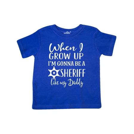 

Inktastic Future Sheriff Like My Daddy Gift Gift Toddler Boy Girl T-Shirt