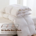 thumbnail image 4 of Edredón SNOWMAN Premium Down King, 1300 g, 106 x 90 cm, color blanco, 4 of 6