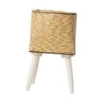 thumbnail image 1 of Almencla Plant Basket with Legs Imitation Rattan Basket Gift Simple Flower Pot Floor Flowerpot for Dining Room Restaurant Balcony Cafe Yellow 33x16cm 4 Leg, 1 of 8