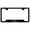 Black, variant on Ford Comet Laser Etched Logo Cut-Out License Plate Frame (Chrome)
