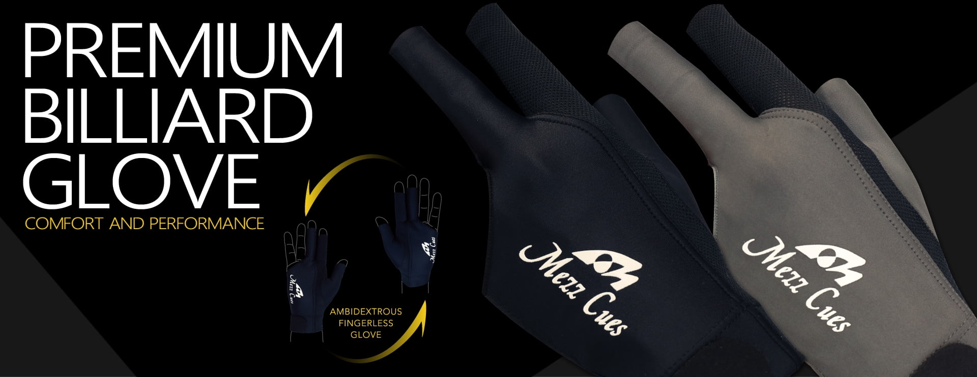 Fits Either Hand Mezz Premium Billiard Glove 