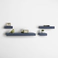 thumbnail image 4 of Melannco Set of 4 Distressed Navy Chunky Wood Shelves, 4 of 7