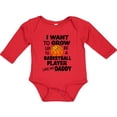 thumbnail image 3 of Inktastic I Want To Grow up To Be A Basketball Player Like My Daddy Boys or Girls Long Sleeve Baby Bodysuit, 3 of 5