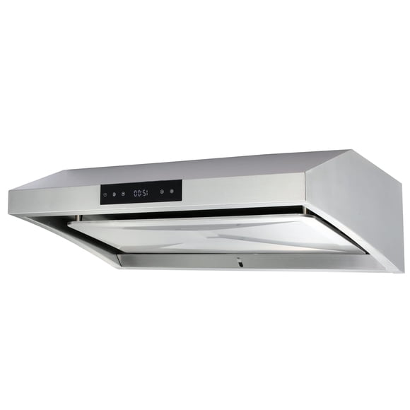 30" Auto Steam Cleaning Range Hood with 800 CFM - Stainless Steel Under Cabinet Ventilation - 6 Speed Touch Controls & Remote - Ideal for Odor Removal and Kitchen Air Quality | PRO-STAC