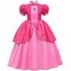 thumbnail image 1 of Disfraz de princesa Peach de Super Bros. Mario y Luigi para niñas, disfraz de cosplay para niños, disfraces con accesorios, 1 of 5