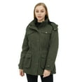 thumbnail image 3 of WenVen Women's Winter Jacket Windrproof Winter Coat Warm Puffer Jacket with Hood Green S, 3 of 8
