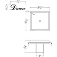 thumbnail image 2 of Dawn® Colorado River Series - Linear Shower Drain 5"L, 14G, 2 of 2