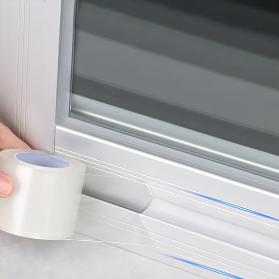 Window Weather Sealing Tape 2IN x 33FT Weather Stripping for Doors and Glass, Clear