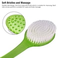 thumbnail image 2 of Clearance Brush Scrubber Anti Slip Long Handle Back Brush For Shower, Dual-Sided back Scratchers Back Brush with Stiff and Soft Bristles,Body Exfoliator for Bath or Dry Brush,Green, 2 of 9