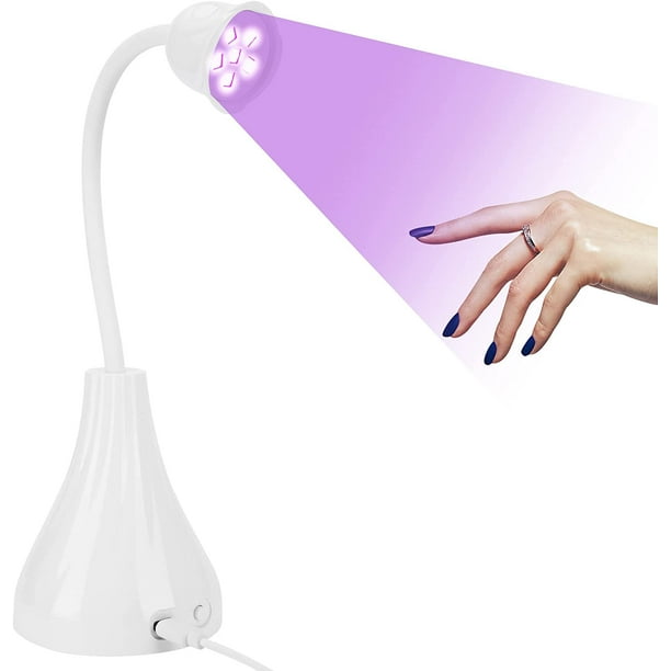 Lampe UV Sèche Ongles, 3W Lampe de Polymérisation de Colle pour