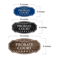 thumbnail image 6 of Victorian Plus Probate Court Wall or Door Sign Leather | Legal and Courtroom Decoration - Large, 6 of 8