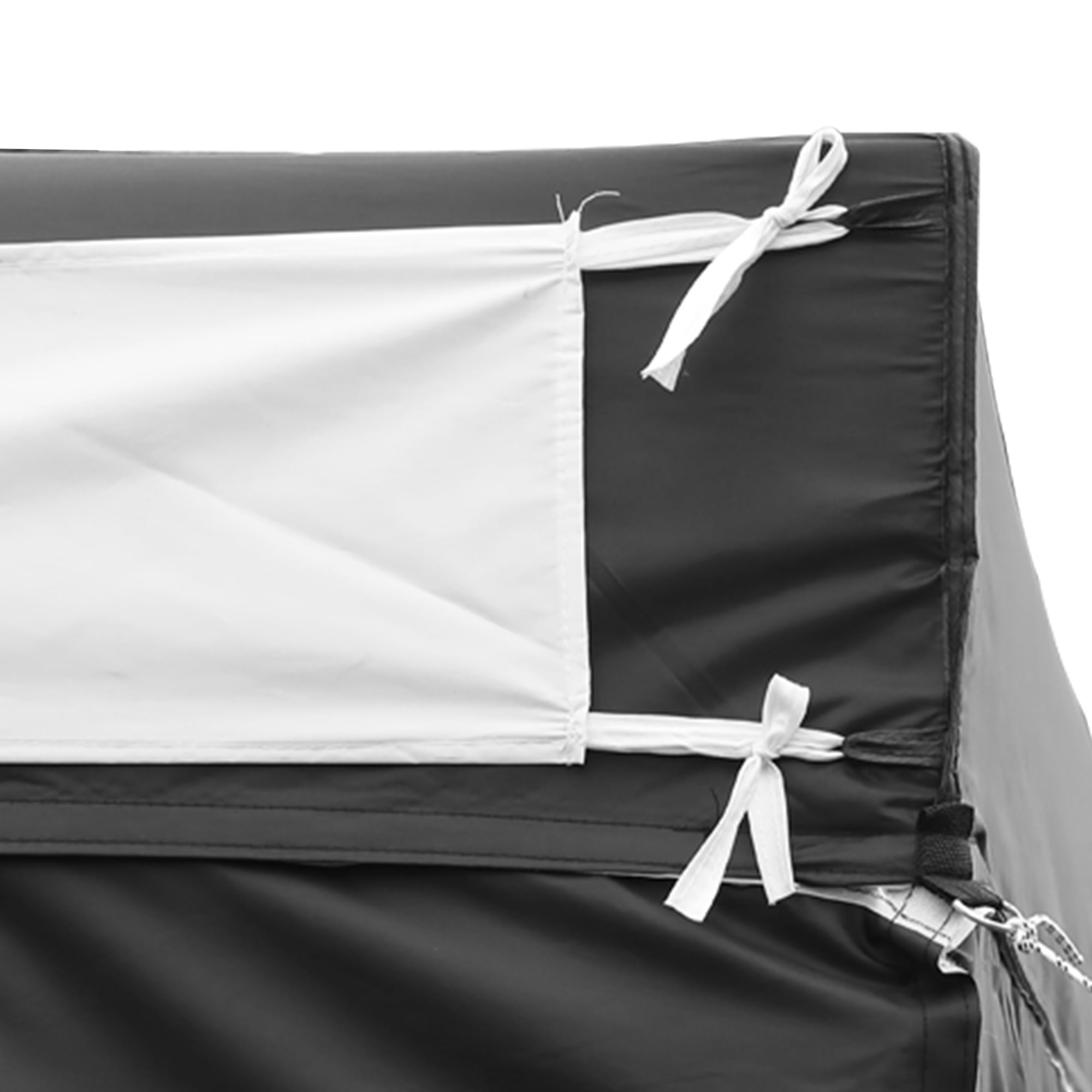 Uforic 10x10ft Outdoor Pop Up Canopy Tent with 4 Removable Sidewalls - Black
