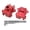 Red, variant on Riousery RC Gearbox Housing Set Aluminum Alloy Front Rear Universal Gear Box Case for TRAXXAS SLEDG 1/8 4WD Black
