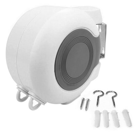 

lzndeal 13M Double Line Wall Hanger Retractable Clothesline Indoor Clothes Dryer Drying Rack New