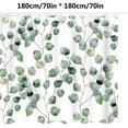 thumbnail image 3 of Cortinas De Ducha Tejido De Poliéster Cortina De Ducha Impermeable Hoja Redonda Verde 180 * 180 Tamaño. Afortunado Sencillez, 3 of 5