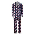 thumbnail image 2 of Family Christmas Pajamas Matching Sets Satin Pajamas Long Sleeve Button-Down Nightwear Mommy and Me Pjs Christmas Pjs Mens, 2 of 8
