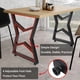 thumbnail image 5 of Patas Metálicas Resistentes para Mesa, Pies Industriales para Comedor, Banco o Mesa de Café, Juego de 2, 5 of 8