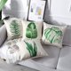 thumbnail image 2 of Fundas de Cojines para Exteriores, Juego de 4 Fundas de Almohada para sofá con patrón de Hojas Verdes Impermeables para decoración de Patio, jardín, Sala de Estar, Dormitorio, 45x45 cm -A, 2 of 5