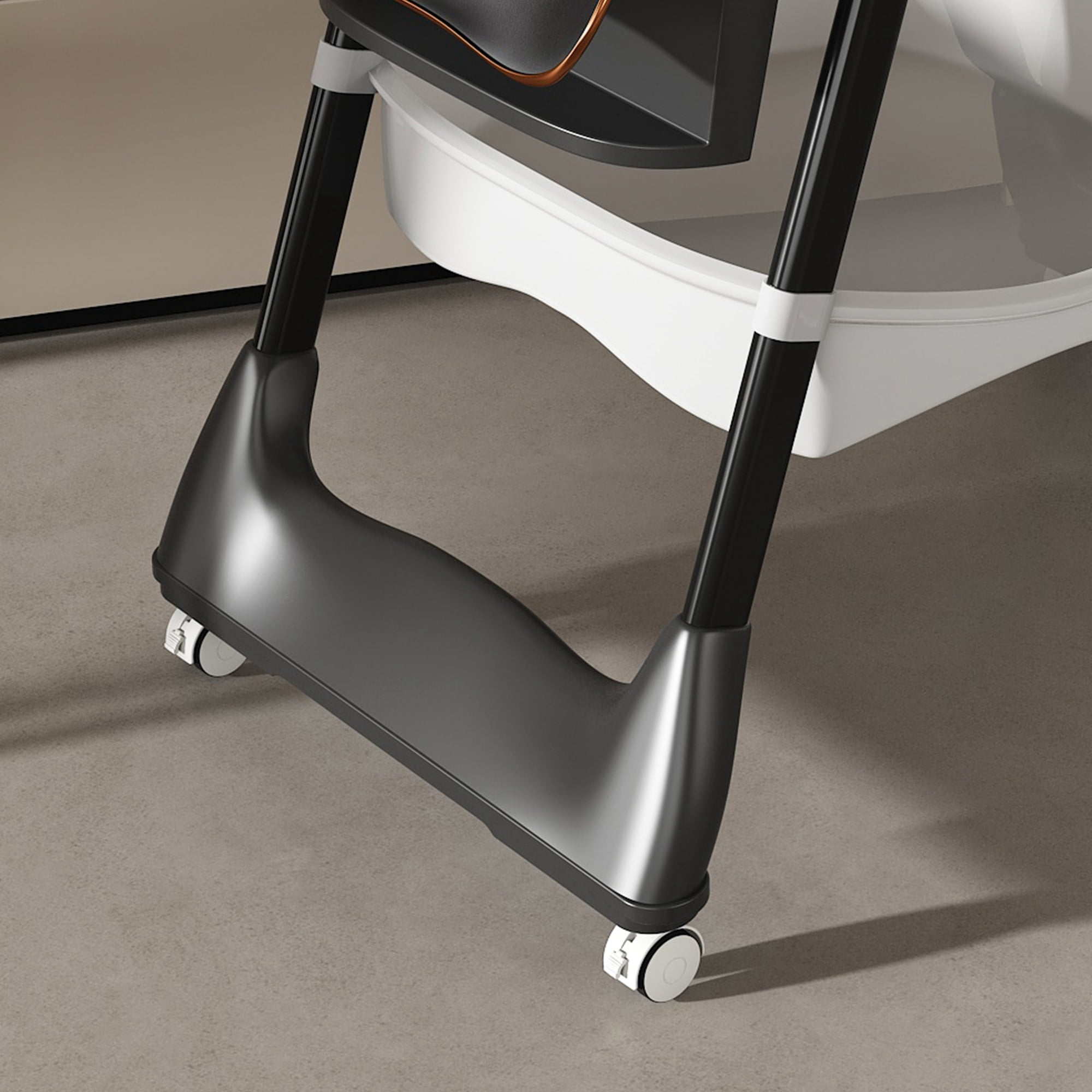 Alvantor Baby High Chair for Infant Portable Toddler Feeding Seat with Belt for Home, Dining Black