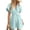 #H-Sky Blue, variant on ZHYou Short Sleeve Jumpsuits for Women Cotton Flowy Loose V Neck Lightweight Casual Summer Short Rompers,Sky Blue,Size S