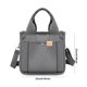 thumbnail image 3 of Bolso Mujer Lona Bandolera Simple Sólido Hobo Adolescente Niñas Monedero Gris, 3 of 6