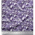 thumbnail image 1 of Soimoi Silk Fabric Waves Shirting Print Fabric by Yard 42 Inch Wide, 1 of 1