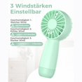 thumbnail image 4 of Imprescindible para viajar: su miniventilador portátil, perfecto para refrescarse en cualquier lugar y con un diseño portátil, 4 of 6