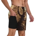 thumbnail image 2 of Honeii Egyptian Cat Pharaoh Magic Print Men's Swim Shorts,Mens Swim Trunks,Breathable Mesh Beach Shorts for Swimming,Surfing, and Beach Activities-Small, 2 of 6