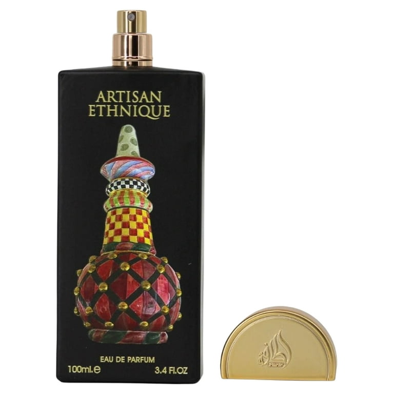 LATTAFA Artisan Ethnique Unisex Eau de Parfum, Amber Vanilla, 3.4