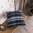 thumbnail image 6 of ZNDUO Blue Check Style Pattern Throw Pillows for Couch-Indoor Decorative Pillows,20"x20", 6 of 8