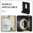 thumbnail image 3 of Raindrops 6 Pcs Clips de Support de Miroir en Acier Inoxydable Robuste avec Coussinets de Protection pour Montage Mural, 3 of 7