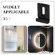 thumbnail image 3 of OUNONA 6Ud Clips Para De Inoxidable Negro Para Montaje En Pared Con Almohadillas Protectores, 3 of 7