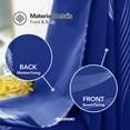 thumbnail image 4 of Deconovo Grommet Silver Striped Room Darkening Blackout curtians for Living Room with 52x45 inch 2 Panels Royal Blue, 4 of 5