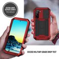 thumbnail image 5 of Galaxy S22 Plus 5G Case with Built-in Glass Screen Protector, Allytech Hard PC and Shockproof TPU Life Waterproof Slide Camera Lens Protective Kickstand Cover for Samsung Galaxy S22 Plus 2022, Red, 5 of 7