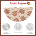thumbnail image 3 of Fotbe Groovy Disco Pumpkin Pattern Christmas Tree Skirt, Tree Skirts Plush Christmas Decorations, Christmas Tree Skirts Xmas Decorations Holiday Party Decor-30", 3 of 6