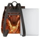 thumbnail image 3 of Balery Magma Fire Black Dragon Mochila de Cuero para Mujeres, Gran Capacidad, Bolsa de Viaje Multifuncional, Mochila de Cuero y Bolsa de Hombro para Mujeres, 3 of 4