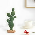 thumbnail image 2 of 3 PCS Realistic Artificial Cactus Plants, 5.5 Inches Desert Succulent Decorations with Sand Base, Lifelike Green Faux Cactus Collection for Home Office Table Decor, Maintenance-Free Indoor Plants, 2 of 5