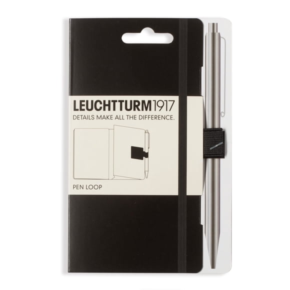 Bucle para bolígrafo autoadhesivo elástico negro LEUCHTTURM1917