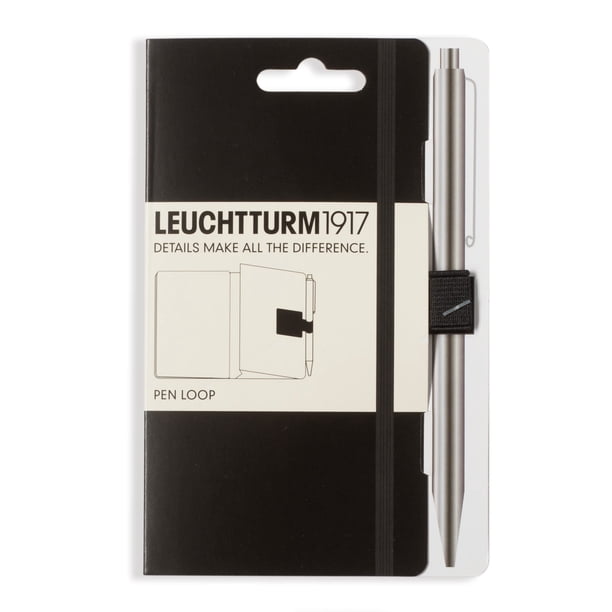 Bucle para bolígrafo autoadhesivo elástico negro LEUCHTTURM1917