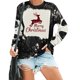thumbnail image 5 of Sudaderas Navideñas de Cuello Redondo Para Mujer, Sudaderas Con Capucha de Manga Larga, Estampado Informal, Tops Holgados Con Cordón Y Bolsillos Odeerbi  ODB193247, 5 of 6