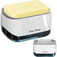 thumbnail image 1 of Dispensador de jabón líquido con soporte de esponja 2 en 1, dispensador de líquido para lavar platos, dispensador de bomba de mano de plástico para baños de fregadero de cocina oso de fresa Electrónica, 1 of 5